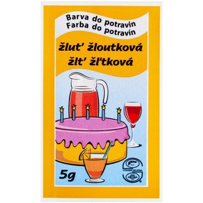 Aroco Potravinářská barva prášková Žluť žloutková 5 g – Sleviste.cz