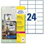 Avery Zweckform L4718-20 Odolné etikety 70x37mm 480 ks bílá – Sleviste.cz