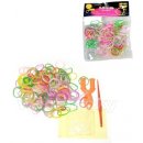 Loom bands Gumičky pro pletení náramků 200 ks mix color