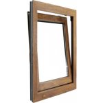 ARON Plastové okno 2.0 OS1 zlatý dub/bílá 90x90 cm P – Hledejceny.cz