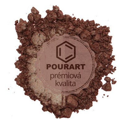 PourArt Metalický prášek DK905 Deep Valnut Brown 10 g – Sleviste.cz