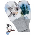 Esito Rukavice softshell bezpalcové Ptáčci Modrá – Zboží Dáma