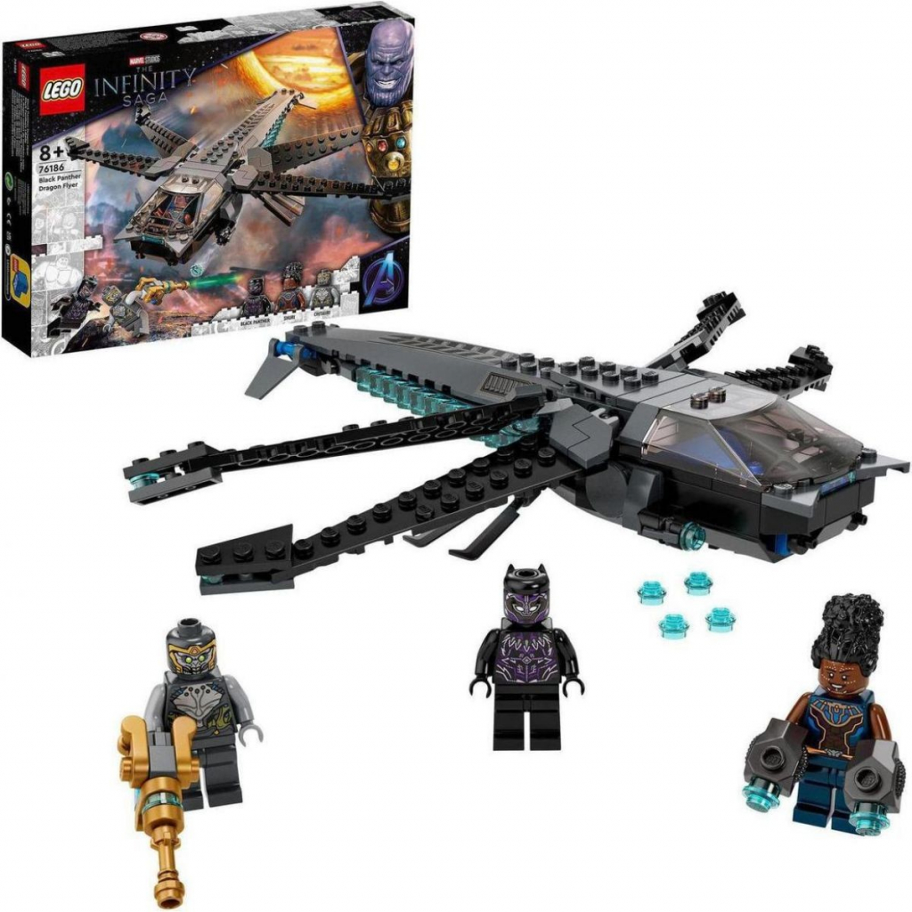 LEGO® Super Heroes 76186 Black Panther a dračí letoun