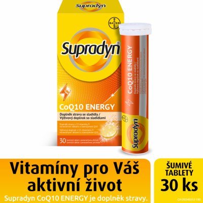 Supradyn co Q10 energy 30 šumivých tablet – Hledejceny.cz