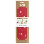 Apli Cut & Patch papír na ubrouskovou techniku Červený s hvězdami 30 x 50 cm 3 kusy – Zbozi.Blesk.cz