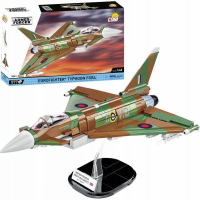 Cobi 5843 Armed Forces Eurofighter Typhoon FGR4, 1:48, 577 kostek – Zboží Mobilmania