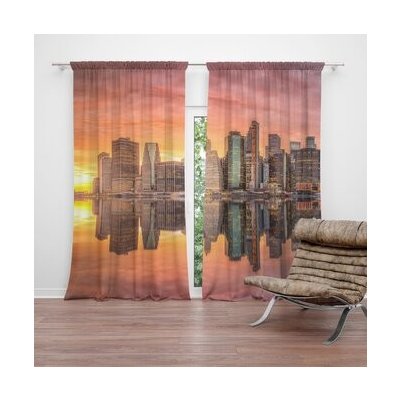 Sablio Závěs New York Západ slunce: 2ks 140x250cm – Hledejceny.cz