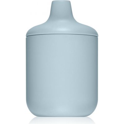 Mushie silikonový hrneček s pítkem Powder Blue 175 ml – Zboží Dáma