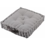 France sedací polštář na zem DUET světle šedá 45x45 cm – Sleviste.cz