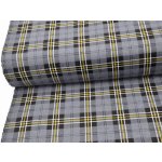 Mirtex Látka FLANEL 165/A1 Kostky středně velké černo-šedé šíře 150cm Ceník: METRÁŽ: od 1 metrů – Zboží Dáma