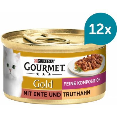 Gourmet Gold Feine Komposition kachna a krocan 12 x 85 g