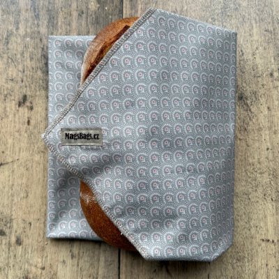 Chlebousek - šedozelený vzorový s kvítky Magsbags.cz – Hledejceny.cz