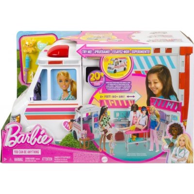 Mattel Barbie Barbie sanitka a klinika 2 v 1 – Sleviste.cz