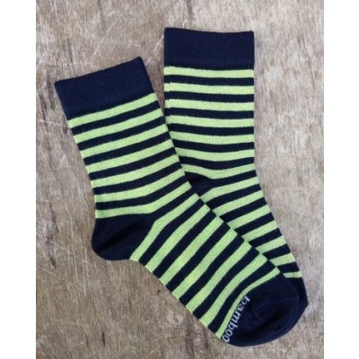 Babar New Dětské bambusové ponožky černá/zelená