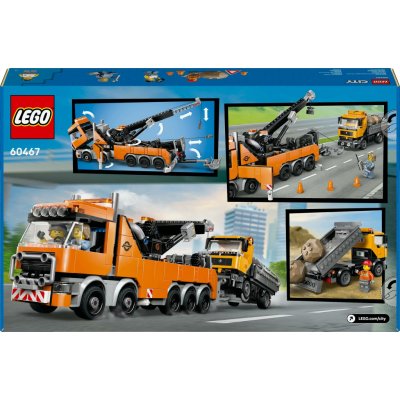 LEGO® City 60467 Výkonný vyprošťovací odtahový vůz s jeřábem – Zboží Mobilmania