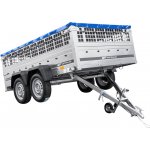 UNITRAILER GARDEN 265/2 KIPP s pletivovými bočnicemi, rámem H-0 a modrým krytem