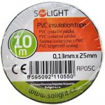 Solight Elektroizolační páska 25 mm x 0,13 mm x 10 m černá AP05C – Zboží Mobilmania