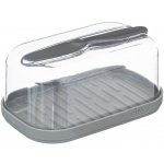 5five Simply Smart Máslenka s nožem na máslo, plastová, šedá – Zboží Dáma