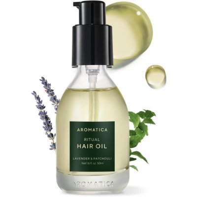 AROMATICA Ritual Hair Oil Lavender & Patchouli Vyživující olej na vlasy s levandulí a pačuli 50 ml – Hledejceny.cz