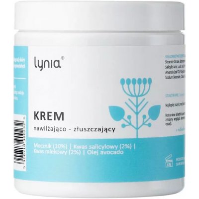 Lynia Hydratačně exfoliační krém s 10% ureou 2% kyselinou salicylovou a 2% kyselinou mléčnou 150 ml