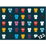Desky na číslice Fotbal dresy – Zboží Mobilmania