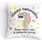 Divja Humorný polštář Kamarádka jednorožec 35x35 – Zboží Mobilmania