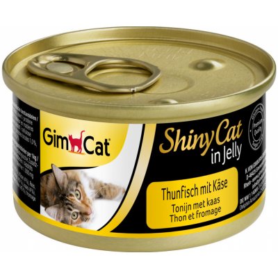 GimCat ShinyCat v želé s tuňákem a sýrem 24 x 70 g