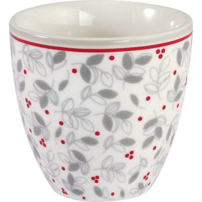 GREEN GATE Mini latte cup Adley White šedá porcelán 130 ml – Zbozi.Blesk.cz