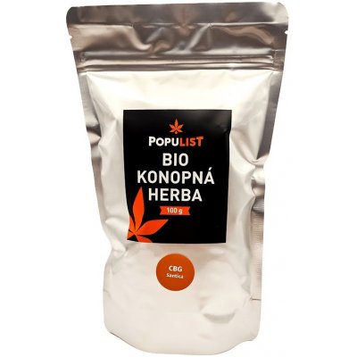 Populist BIO konopná herba Santica CBG Balení: 30 g