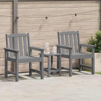 OMAXI 890405 Zahradní jídelní židle 2 ks Světle šedá 65.5 x 59 x 88cm Plast – Hledejceny.cz