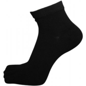 Simply PRSŤÁKY COLOUR prstové kotníkové ponožky černá