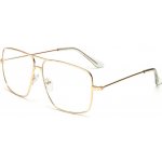 VeyRey s čirými skly hranaté Miles zlatá SG0232 – Zboží Dáma