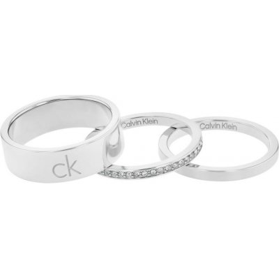 Calvin Klein Elegantní souprava ocelových prstenů Trio 35000794 58 mm – Hledejceny.cz