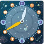 Argus Hodiny pro výuku papírové - Cosmic Adventure – Sleviste.cz