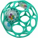 Bright Starts Míček OBALL RATTLE s chrastítkem 10 cm Tyrkysová