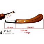 ICAR nůž kopytní oboustranný Pleas.Val. – Zbozi.Blesk.cz