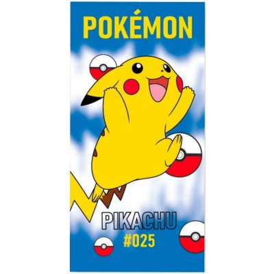 Sahinler Plážová osuška Pokémon Pikachu 025 70 x 140 cm – Zboží Dáma