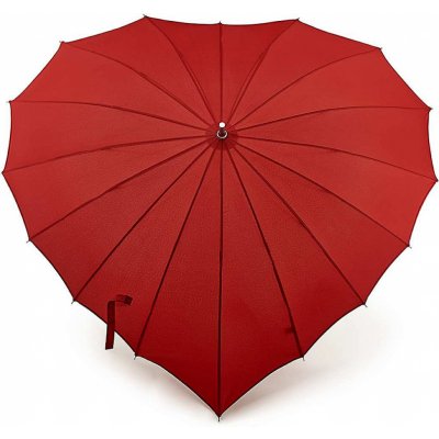 Fulton L909 Heart 1 deštník dámský holový červený – Zboží Mobilmania