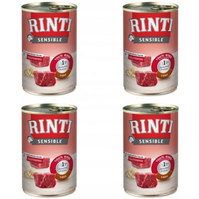 Rinti Sensible Adult Hovězí a rýže 4 x 400 g – Hledejceny.cz