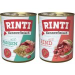 Rinti Kennerfleisch pur mix hovězí a bachor 24 x 800 g – Hledejceny.cz