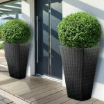 Casaria® Květináč antracitový | 70x40x40cm – Zboží Dáma