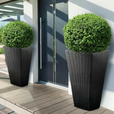 Casaria® Květináč antracitový | 70x40x40cm – Zboží Dáma