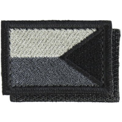 Nášivka: Vlajka Česká republika zrcadlová [40x26] [ssz] šedá | černá – Zboží Dáma