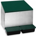 Bravson Group Snáškové hnízdo pro slepice se sběrným košíkem na vejce GAUN 10119 venkovní dvoumístné – Zboží Dáma