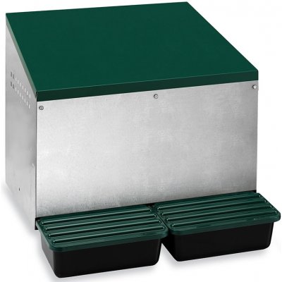 Bravson Group Snáškové hnízdo pro slepice se sběrným košíkem na vejce GAUN 10119 venkovní dvoumístné – Zboží Dáma