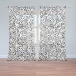 Sablio Záclony Bílé mehendi: 2ks 150x250cm – Hledejceny.cz