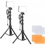 Neewer BP66 studiová sada se dvěma LED lampami + filtry + stativy – Zboží Živě