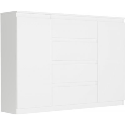 Framire Komoda se skříňkami a zásuvkami, bílá, 140 x 40 x 98 cm Modern R140S4 – Hledejceny.cz