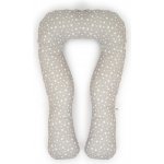 Flumi Těhotenský polštář ve tvaru U světle šedý s hvězdičkami – Zboží Dáma