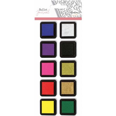 Aladine Razítkovací polštářky Stampo Bullet Journal, 10 ks – Zboží Dáma